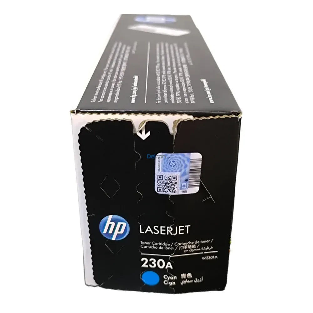 Toner Hp W2301A 230A Color Cyan, Compatible Con Impresoras HP Color LaserJet Pro 4203dw / Pro MFP 4303fdw. Rendimiento 1.800 Páginas.