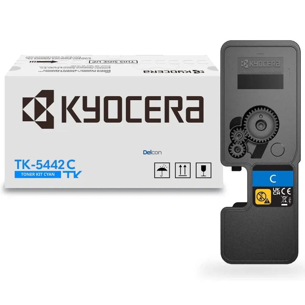 Cartucho De Toner Kyocera TK-5442C Cyan, Para Impresoras Kyocera Ecosys MA2100cfx / MA2100cwfx / PA2100cx / PA2100cwx, Rendimiento 2.400 Páginas.