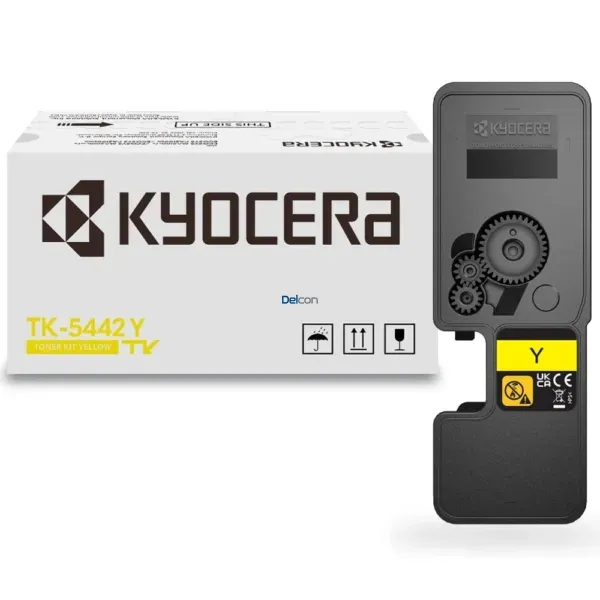 Cartucho De Toner Kyocera TK-5442Y Amarillo, Para Impresoras Kyocera Ecosys MA2100cfx / MA2100cwfx / PA2100cx / PA2100cwx, Rendimiento 2.400 Páginas.