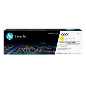 Tóner Hp W2222X 222X Amarillo, Para Impresoras Hp LaserJet Pro 3203dw / 3204dw / MFP 3303fdw / 3288dw / 3388fdw / 3388sdw, Rendimiento 2.500 Páginas.