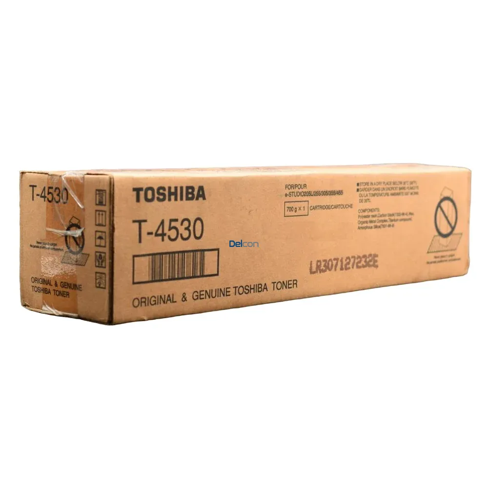Toner Toshiba T-4530A Black, Para Impresoras Toshiba E-Studio 205L / 255 / 255SE / 305 / 305SE / 355 / 355SE / 455 / 455SE, Rendimiento 30.000 Páginas.