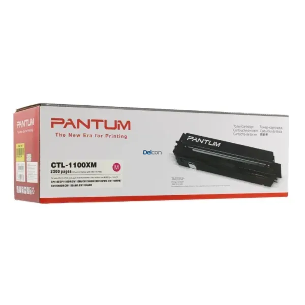Tóner Pantum CTL-1100XM Magenta, Para Impresoras Pantum CP1100DN / CP1100DW / CM1100DW / CM1100ADN / CM1100ADW, Rendimiento 2.300 Páginas.