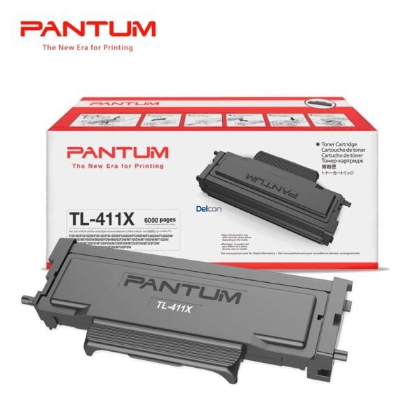 Toner Pantum TL-411X Black, Compatible Con Impresoras Pantum M6800FDW / M7100DW / M7200FDW / M7300FDN / M7300FDW, Rendimiento 6.000 Páginas.