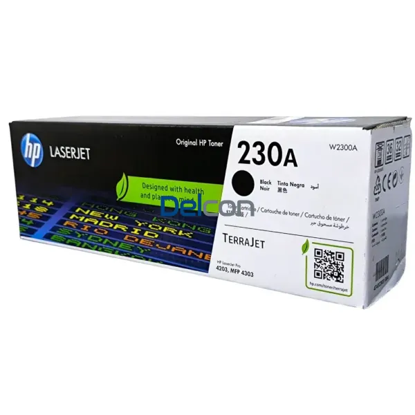 toner-para-hp-laserjet-pro-4203dw-mfp 4303fdw-w2300a-230a-color-negro-original Toner Hp W2300A 230A Color Negro, Compatible Con Impresoras HP Color LaserJet Pro 4203dw / Pro MFP 4303fdw. Rendimiento 2.000 Páginas.