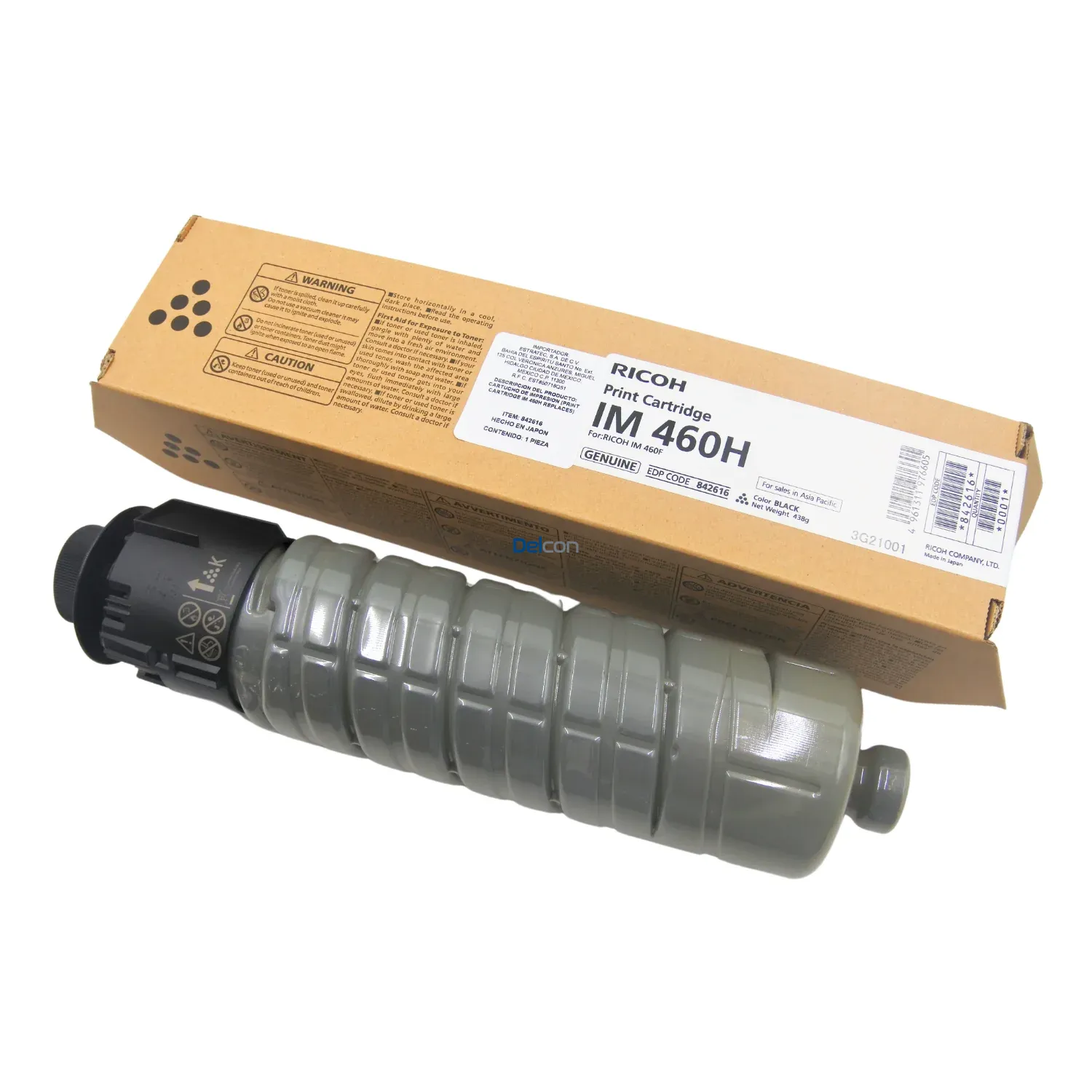 Cartucho De Toner Ricoh IM 460H (842616) Black, Para Impresoras Multifuncionales Ricoh IM 460F / IM 370F, Rendimiento 22.000 Páginas.