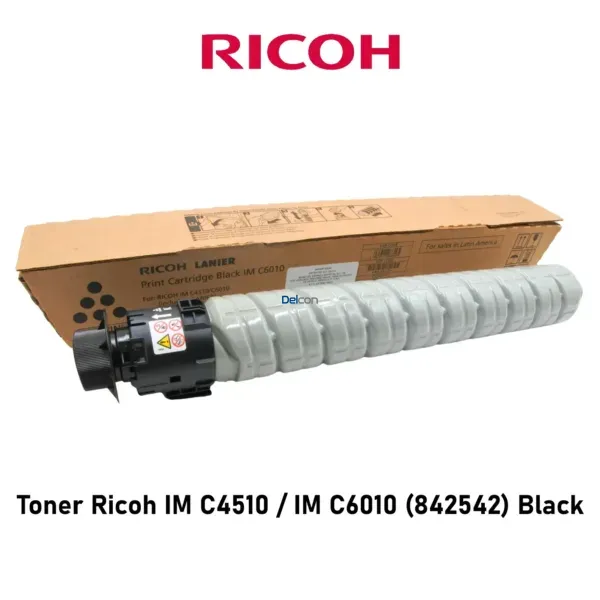Cartucho De Toner Ricoh IM C4510 / IM C6010 (842542) Black, Para Impresoras Ricoh IM C4510 / IM C6010, Rendimiento 42.000 Páginas.