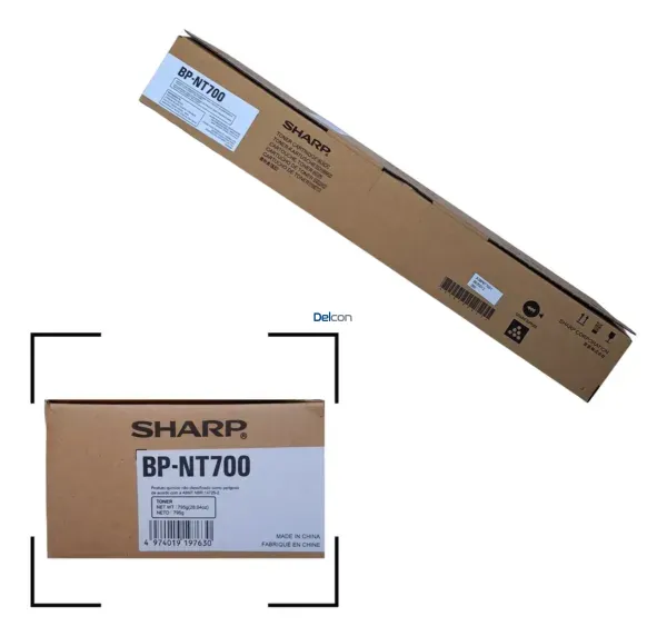 Toner Sharp BP-NT700 (BPNT700) Black, Para Impresoras e Copiadoras Sharp BP-70M31 / BP-70M55 /BP-70M65, Rendimiento 40.000 Páginas.