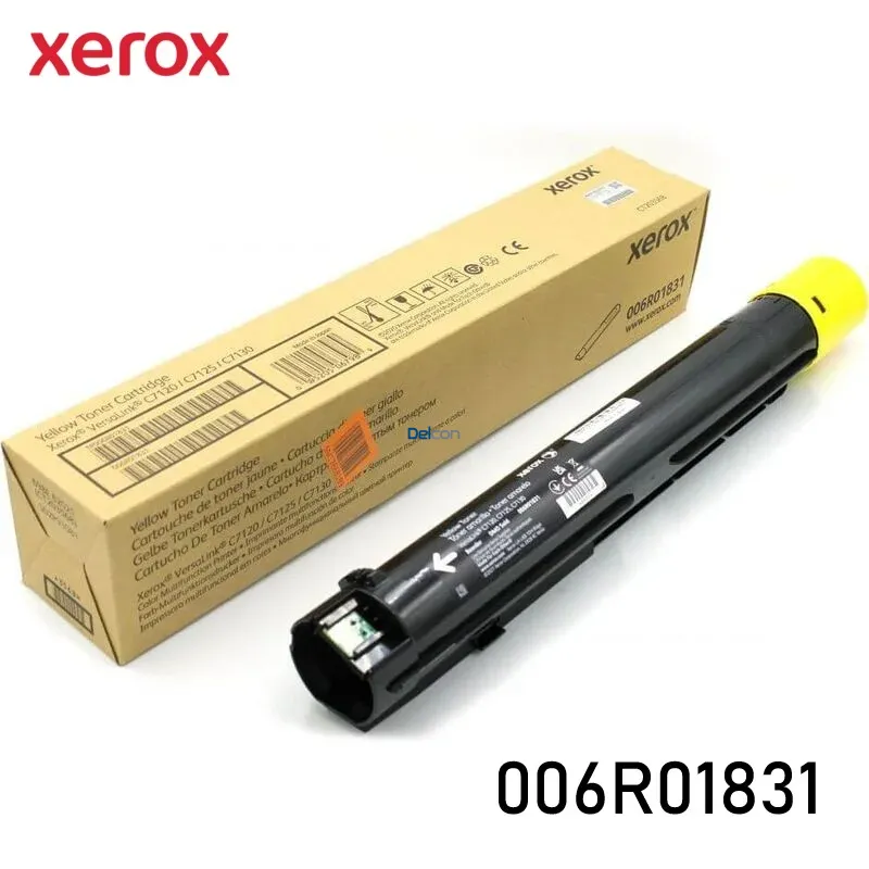 Cartucho De Tóner Xerox 006R01831 Color Amarillo, Para Impresoras Xerox Versalink C7120 / C7125 / C7130, Rendimiento 18.500 Páginas.