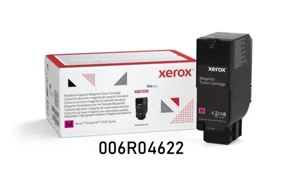 Cartucho De Toner Xerox 006R04622 Color Magenta, Para Impresoras Xerox VersaLink C620 / C625, Rendimiento 6.000 Páginas.