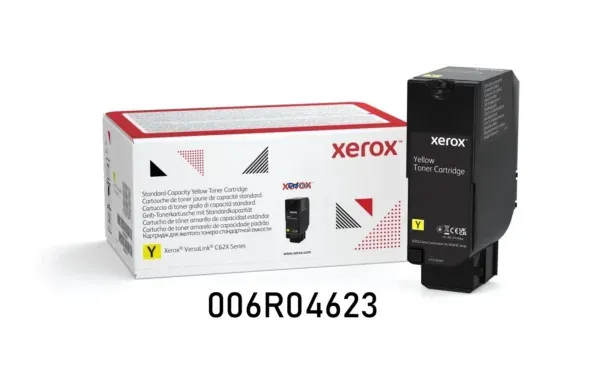 Cartucho De Toner Xerox 006R04623 Color Amarillo, Para Impresoras Xerox VersaLink C620 / C625, Rendimiento 6.000 Páginas.