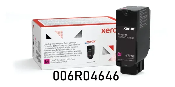 Cartucho De Tóner Xerox 006R04646 Color Magenta, Para Impresoras Xerox VersaLink C620 / C625, Rendimiento 16.000 Páginas.