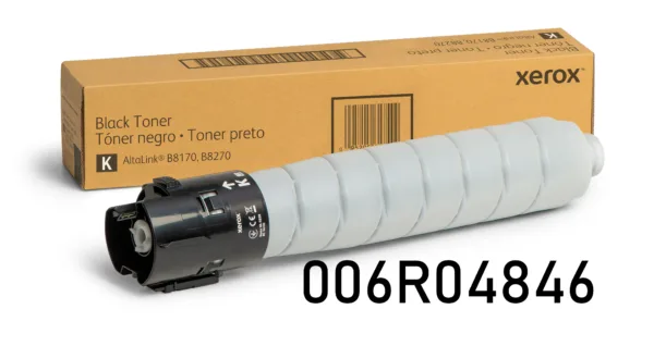 Cartucho De Tóner Xerox 006R04846 Black, Para Impresoras Xerox AltaLink B8170 / B8270, Rendimiento 52.000 Páginas.