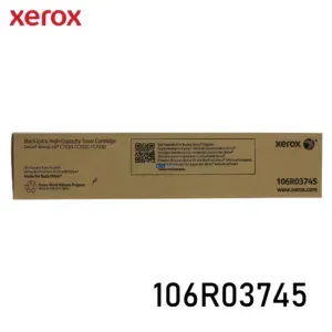 Cartucho De Tóner Xerox 106R03745 Color Negro, Para Impresoras Xerox VersaLink C7020 / C7025 / C7030, Rendimiento 23.600 Páginas.