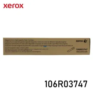 Cartucho De Tóner Xerox 106R03747 Color Magenta, Para Impresoras Xerox VersaLink C7020 / C7025 / C7030, Rendimiento 16.500 Páginas.