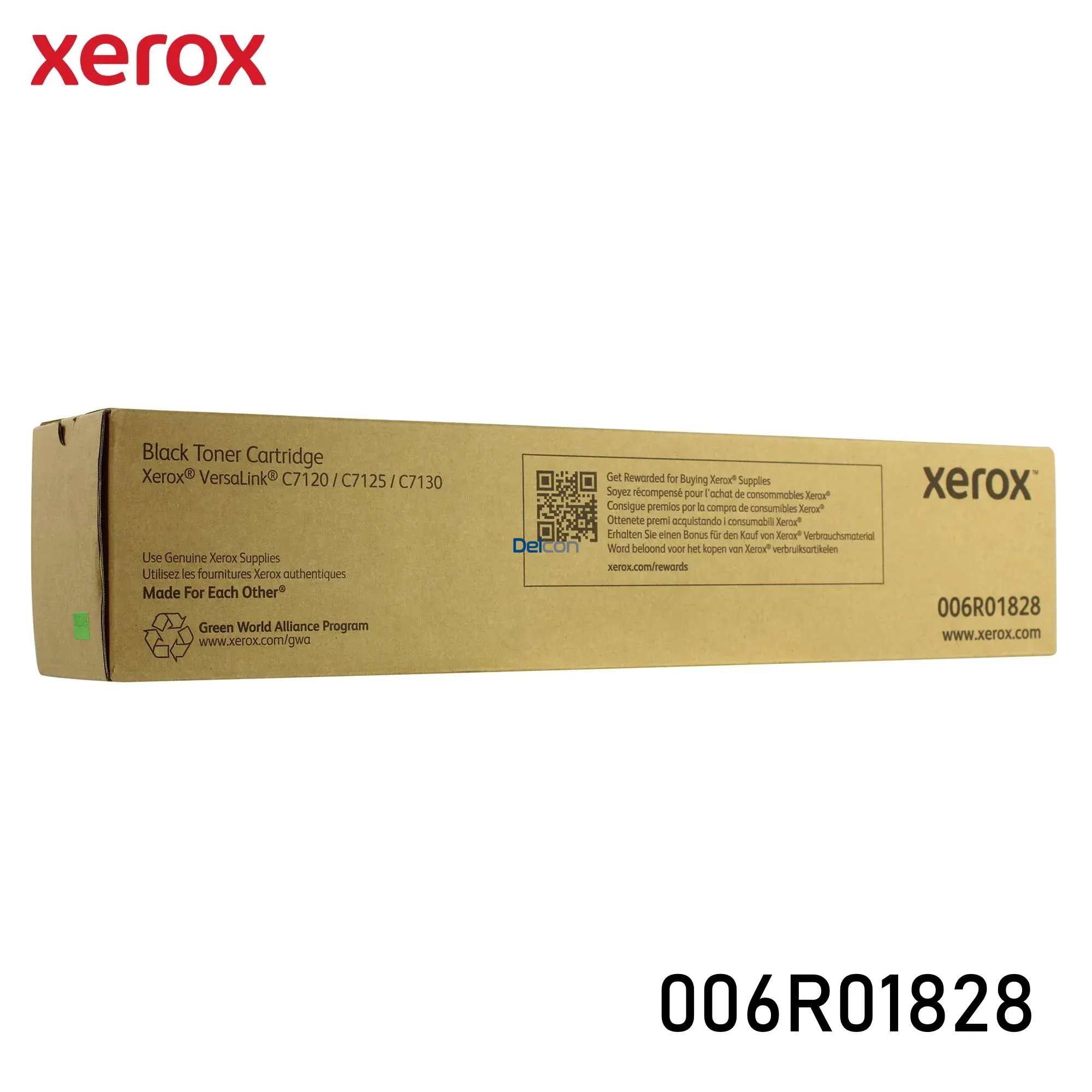 Cartucho De Tóner Xerox 006R01828 Color Negro, Para Impresoras Xerox Versalink C7120 / C7125 / C7130, Rendimiento 22.200 Páginas.