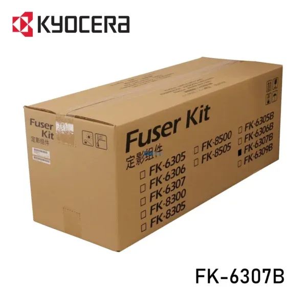 Unidad De Fusor Kyocera FK-6307B Fuser Unit, Para Impresoras Kyocera Taskalfa 3500i / 3501i / 4500i / 4501i / 5500i / 5501i, Rendimiento 600.000 Páginas.