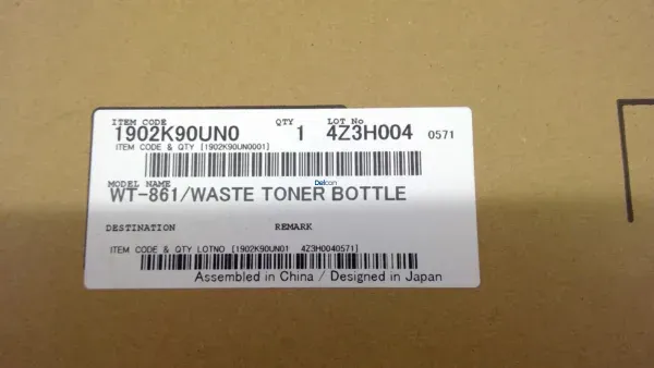 waste tóner container kyocera wt-861 1902k90un0 taskalfa 7002i 8002i 9002i contenedor de residuos tóner Contenedor De Residuos Tóner Kyocera WT-861 (1902K90UN0) TASKalfa 7002i / 8002i / 9002i Waste Tóner Container Genuine 500,000 Páginas.