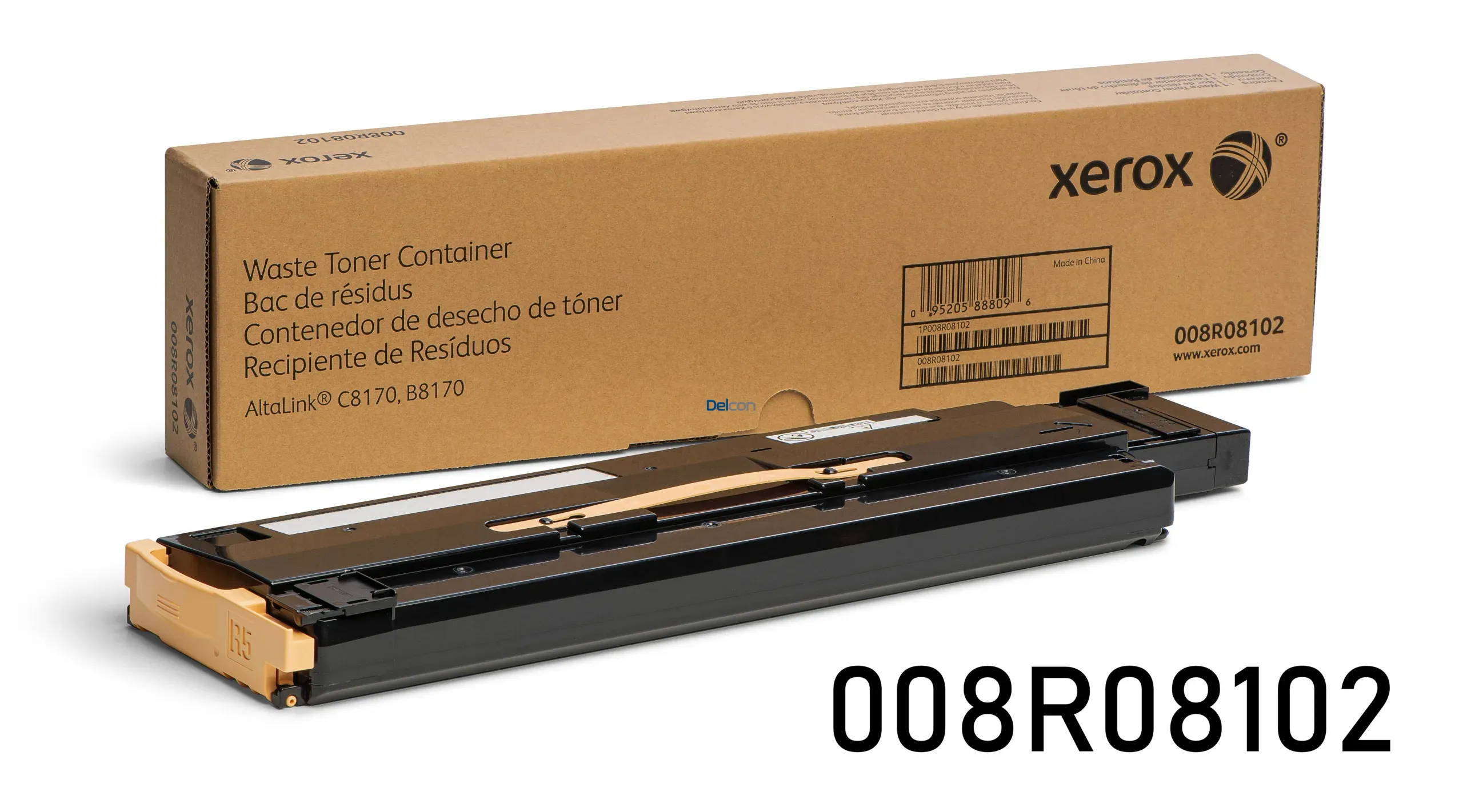 Contenedor De Residuos Xerox 008R08102 Waste Tóner Container, Para Impresoras Xerox AltaLink C8170 / C8270 / B8170 / B8270, Rendimiento 101.000 Páginas.